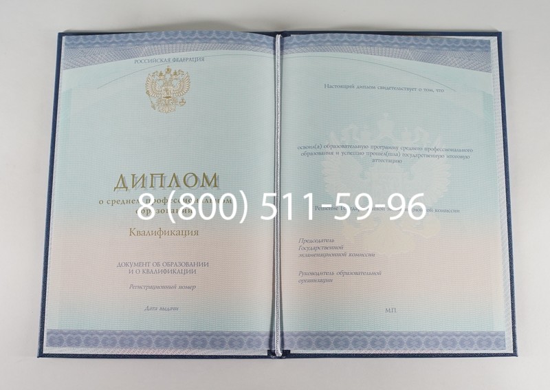 Диплом техникума (Спецбланк) 2014-2024 года в Пензе